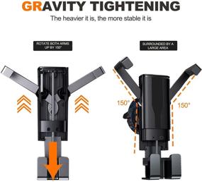 img 2 attached to 📱 Enhanced Car Phone Holder with Gravity Induction - Securely Mount Your Phone Hands-Free in Your Car!