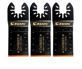 img 4 attached to 🪚 EZARC Carbide Saw Blades | Oscillating Multitool Blades for Hard Material/Metal/Nails/Bolts/Screws, 3-Pack