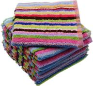 🧽 oeleky kitchen dishcloths – ultra absorbent dish rags, cotton cleaning cloths pack of 8, 12x12 inches – for washing dishes, mix-1 (12x12 inches) logo