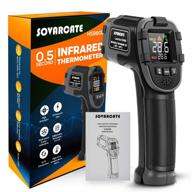 🌡️ sovarcate infrared thermometer: digital ir laser temperature gun with high/low temperature alarm -58°f~1112°f – ideal for cooking, air, and refrigerator logo