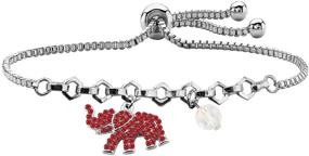 img 4 attached to CHOORO Elephant Bracelet Sorority£¨Red Bracelet 1£