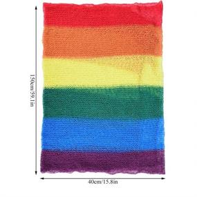 img 3 attached to 🌈 Rainbow Infant Photography Blanket: Ultimate Baby Swaddling Blanket & Prop for Stunning Newborn Photoshoots (1#)