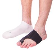 🦶 braceability soft big toe protector - comfortable foot cushion bandage wrap for callus, corn, blister & wound relief (s-left) логотип