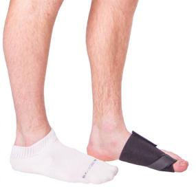 img 2 attached to 🦶 BraceAbility Soft Big Toe Protector - Comfortable Foot Cushion Bandage Wrap for Callus, Corn, Blister & Wound Relief (S-Left)