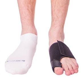 img 1 attached to 🦶 BraceAbility Soft Big Toe Protector - Comfortable Foot Cushion Bandage Wrap for Callus, Corn, Blister & Wound Relief (S-Left)