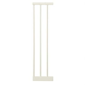 img 4 attached to 🚧 Easy Close Baby Gate Extension by Toddleroo from North States - Fits Openings up to 62.25" Wide - No Tools Required - Add Up to 3 Extensions - White, Adds 7" Width