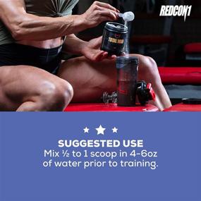 img 1 attached to Redcon1 Total War Preworkout Powder - Boost Energy, Endurance & Focus: Beta-Alanine, Caffeine, Citrulline Malate, Nitric Oxide Booster - 50 Servings, Blue Raspberry Flavor, Keto Friendly