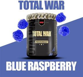 img 2 attached to Redcon1 Total War Preworkout Powder - Boost Energy, Endurance & Focus: Beta-Alanine, Caffeine, Citrulline Malate, Nitric Oxide Booster - 50 Servings, Blue Raspberry Flavor, Keto Friendly