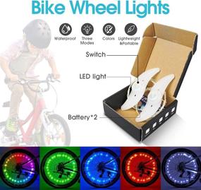 img 3 attached to 🚴 Brighten Up Your Ride with Let's Go 2-Tire Pack LED Bike Wheel Lights - Waterproof, Battery Included!