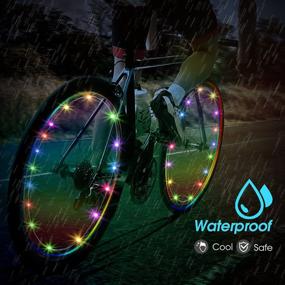 img 2 attached to 🚴 Brighten Up Your Ride with Let's Go 2-Tire Pack LED Bike Wheel Lights - Waterproof, Battery Included!