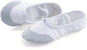 img 2 attached to 🩰 Soft Split Sole Daydance Ballet Slippers - Dance Shoes for Toddler, Kids, Boys, Girls & Adults