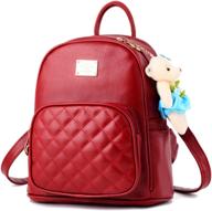 women's casual leather backpack satchel handbags wallets logo