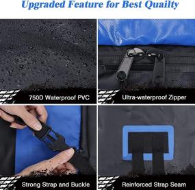 img 2 attached to 🚗 APTY 15 Cubic Feet Car Roof Top Bag Cargo Carrier - Soft Rooftop Luggage Bag, Premium 750D PVC, Waterproof Zip, Anti-Slip Mat + Storage Bag, for All Vehicles including SUVs with or without Roof Rack, SM001