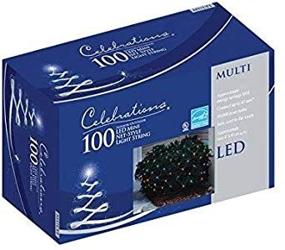 img 1 attached to 🎉 4' x 6' Celebrations Multi-Color LED Net Lights for Indoor/Outdoor Use, 100 Lights