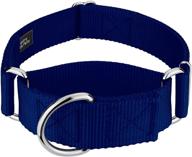 🐶 enhance your pet's style with vibrant 15 colors - 1 1/2 inch martingale heavyduty nylon dog collar by country brook petz logo