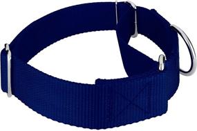 img 2 attached to 🐶 Enhance Your Pet's Style with Vibrant 15 Colors - 1 1/2 Inch Martingale Heavyduty Nylon Dog Collar by Country Brook Petz