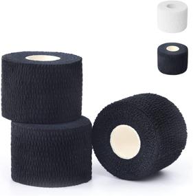 img 4 attached to 💪 Lobtery Thumb Tape: Premium Hook Grip Tape for Weightlifters - Sticky and Stretchy Adhesive Athletic Weight Lifting Tape, Finger Tape Sweat Proof, 2 inch x 22.5 feet, Black