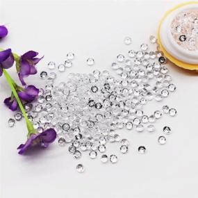 img 4 attached to 💎 BIT.FLY 4.2mm 10000pcs Clear Acrylic Crystal Diamond Vase Fillers – Table Scatter for Weddings, Events, and Party Decorations