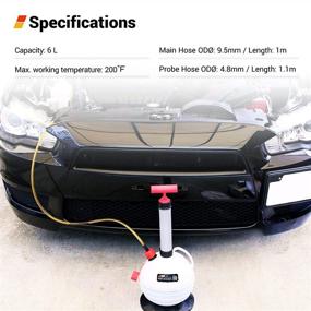 img 2 attached to EWK 6L Vacuum Oil Extractor Pump: Efficient and Convenient Fluid Extractor for Automotive and Marine Oil Changes