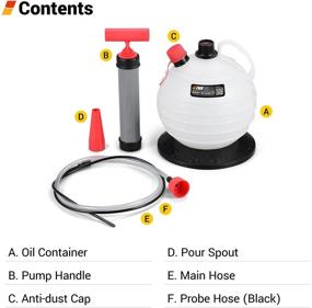 img 3 attached to EWK 6L Vacuum Oil Extractor Pump: Efficient and Convenient Fluid Extractor for Automotive and Marine Oil Changes