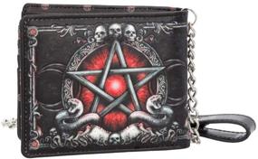 img 2 attached to Black Baphomet Wallet Stunning Pentagram