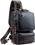 vintage backpack capacity external earphone outdoor recreation logo