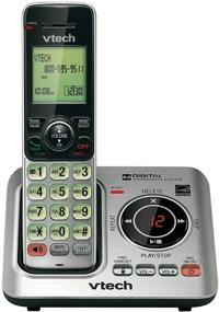 img 3 attached to VTech CS6629-2 DECT 6.0 Expandable Cordless Phone: 📞 Answering System, Caller ID/Call Waiting - Silver, 2 Handsets
