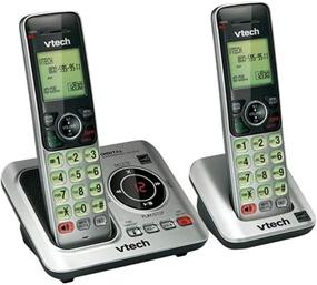 img 4 attached to VTech CS6629-2 DECT 6.0 Expandable Cordless Phone: 📞 Answering System, Caller ID/Call Waiting - Silver, 2 Handsets