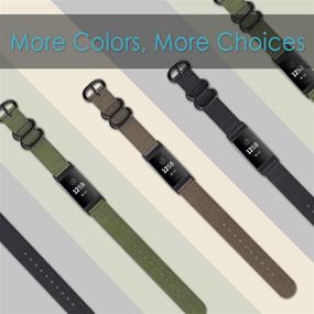 img 1 attached to Fintie Soft Woven Nylon Sports Bands for Fitbit Charge 4 / Charge 3 - Replacement Straps for Fitbit Charge 3 and Charge 3 SE Fitness Activity