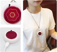 lok fok wearable air purifier necklace - round fuchsia personal air purifier for odors, smoke smell, and pollen logo