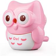 🦉 studentszone cute pencil sharpeners: kawaii owl-pink manual sharpeners for kids, artists & colored pencils logo