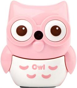 img 2 attached to 🦉 StudentsZone Cute Pencil Sharpeners: Kawaii Owl-Pink Manual Sharpeners for Kids, Artists & Colored Pencils