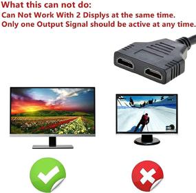 img 3 attached to 🔌 HDMI порт Мужской к Женскому 1 вход 2 выхода Кабель Разветвитель Адаптер Конвертер 1080P Для HDTV - Улучшите подключение дисплея