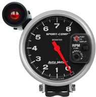 🏎️ auto meter 3905 sport-comp tachometer with shift-lite, 5.000 in. for precise rpm tracking logo