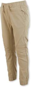 img 4 attached to 👖 Cotton Woven Pull On Stretch Khaki Joggers Boys Sweatpants with Side Pockets - ONE POINT ONE