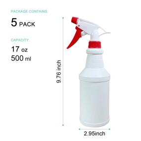 img 3 attached to 🧴 Adjustable Cleaning Solutions for 16oz Plastic Bottles