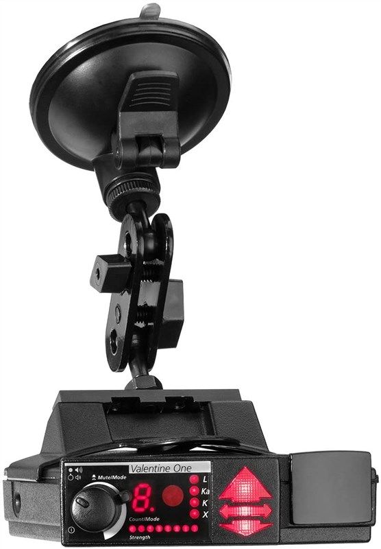 radar mount suction detector bracket logo