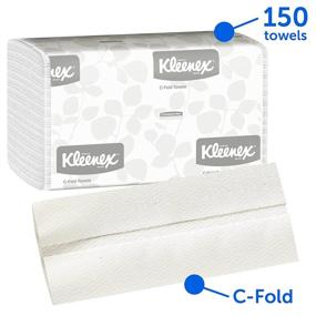 img 2 attached to Kleenex C Fold Paper Towels (88115): Absorbent, White - 16 Packs/Case, 150 Towels/Pack