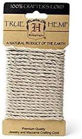img 2 attached to 🌿 Hemptique Organic Hemp Rope Card - Handcrafted with Love - Plant Hanger - Scrapbooking – Gardening – Macramé – Home Decor (Natural, 4mm)