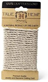 img 1 attached to 🌿 Hemptique Organic Hemp Rope Card - Handcrafted with Love - Plant Hanger - Scrapbooking – Gardening – Macramé – Home Decor (Natural, 4mm)