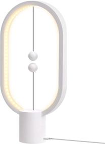 img 4 attached to 🔋 JACKYLED Battery-Powered Touch Control Table Lamp - 6 Dimming Levels, Mid-air Switch, 2 Color Temperature, Warm Eye-Care - Ideal for Living Room Bedroom Office Reading (White)