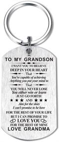 img 4 attached to Inspirational Grandson Granddaughter Keychain Birthday
