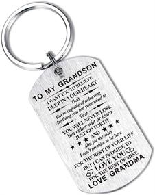 img 2 attached to Inspirational Grandson Granddaughter Keychain Birthday