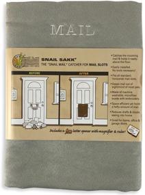 img 4 attached to 🐌 SNAIL SAKK: Mail Catcher for Mail Slots - Gray. Prevents Mail on The Floor! Minimizes Drafts, Enhances Privacy, and More. No Installation Required. Ideal for Home, Office, and Garage Doors. (Basket, Bag)