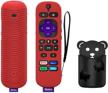 aibeamer case for roku voice remote pro controller with hand strap television & video logo