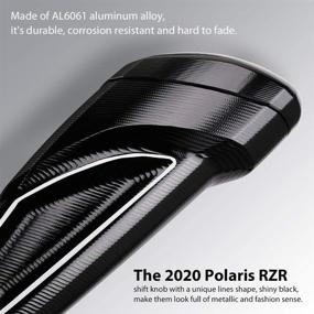 img 1 attached to 🏞️ Улучшите свой опыт бездорожного вождения с RZR PRO XP Shifter Knob: премиальная черная шариковая ручка из билетного алюминия для моделей Polaris PRO XP 2020-2022.