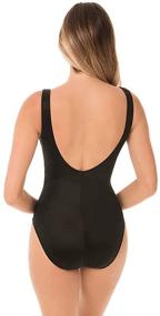 img 2 attached to Miraclesuit Womens Surplice Underwire Swimsuit Women's Clothing