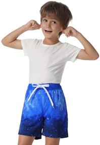 img 2 attached to Nonwe Shorts Drawsting Printed Pattern Boys' Clothing for Swim