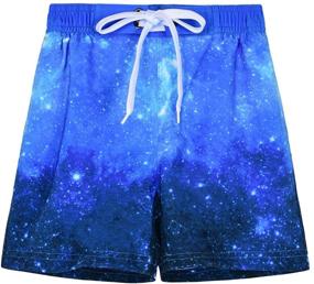 img 4 attached to Nonwe Shorts Drawsting Printed Pattern Boys' Clothing for Swim
