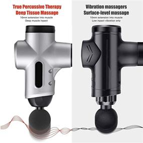 img 1 attached to Ручной массажер для перкуссионной терапии - мощный массажер для глубокого тканевого массажа для облегчения боли в мышцах, улучшения восстановления атлетов, перкуссионная терапия - 20 скоростей и очень тихий